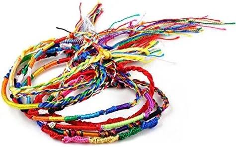 Friendship Bracelets Ankle Boho for Women 50Pcs Jewelry Lot Braid Friendship Cords Handmade Bracelets Bangle- Tennis and Strand Jewelry Gifts