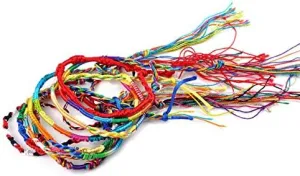 Friendship Bracelets Ankle Boho for Women 50Pcs Jewelry Lot Braid Friendship Cords Handmade Bracelets Bangle- Tennis and Strand Jewelry Gifts