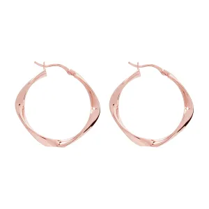 Garden of Eden Rose Gold Hoop Earrings