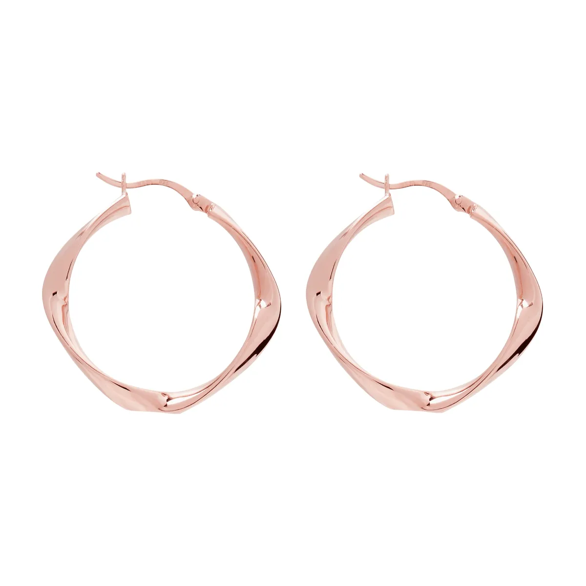 Garden of Eden Rose Gold Hoop Earrings