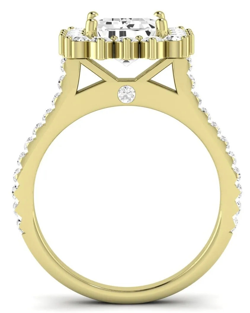 Gazania - GIA Natural Emerald Diamond Engagement Ring