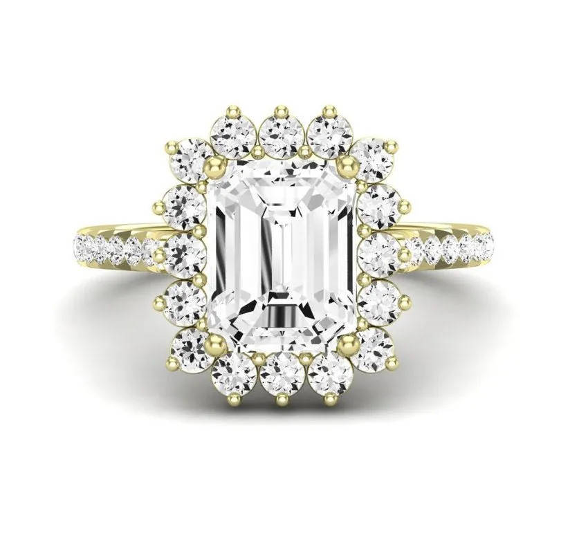 Gazania - GIA Natural Emerald Diamond Engagement Ring