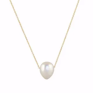 Gillian Conroy 14k Yellow Gold & White Baroque Pearl Necklace - 18