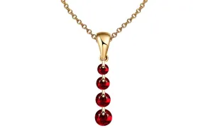 Gold Color Crystal Beads Pendants Necklace For Women