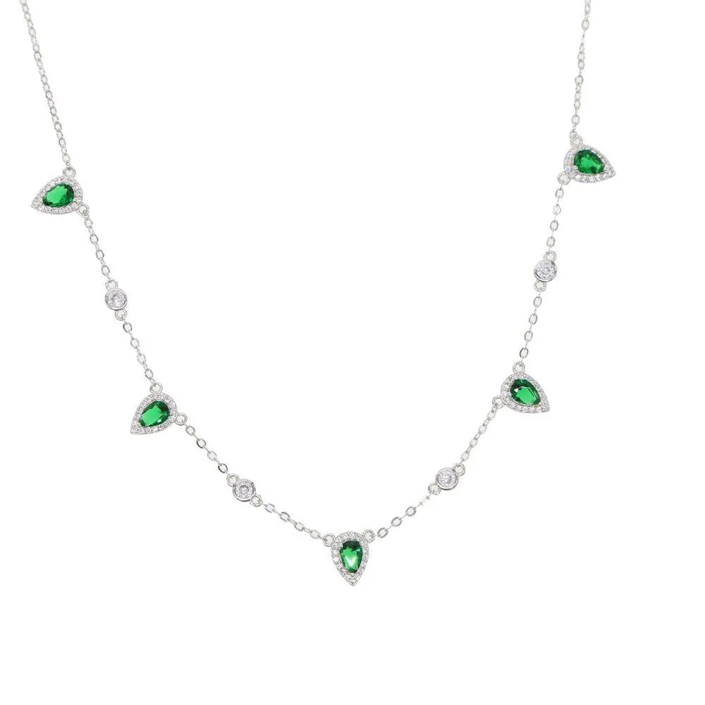 Gold Color Green Stone Bohemia Necklaces Charm Jewelry SS6666