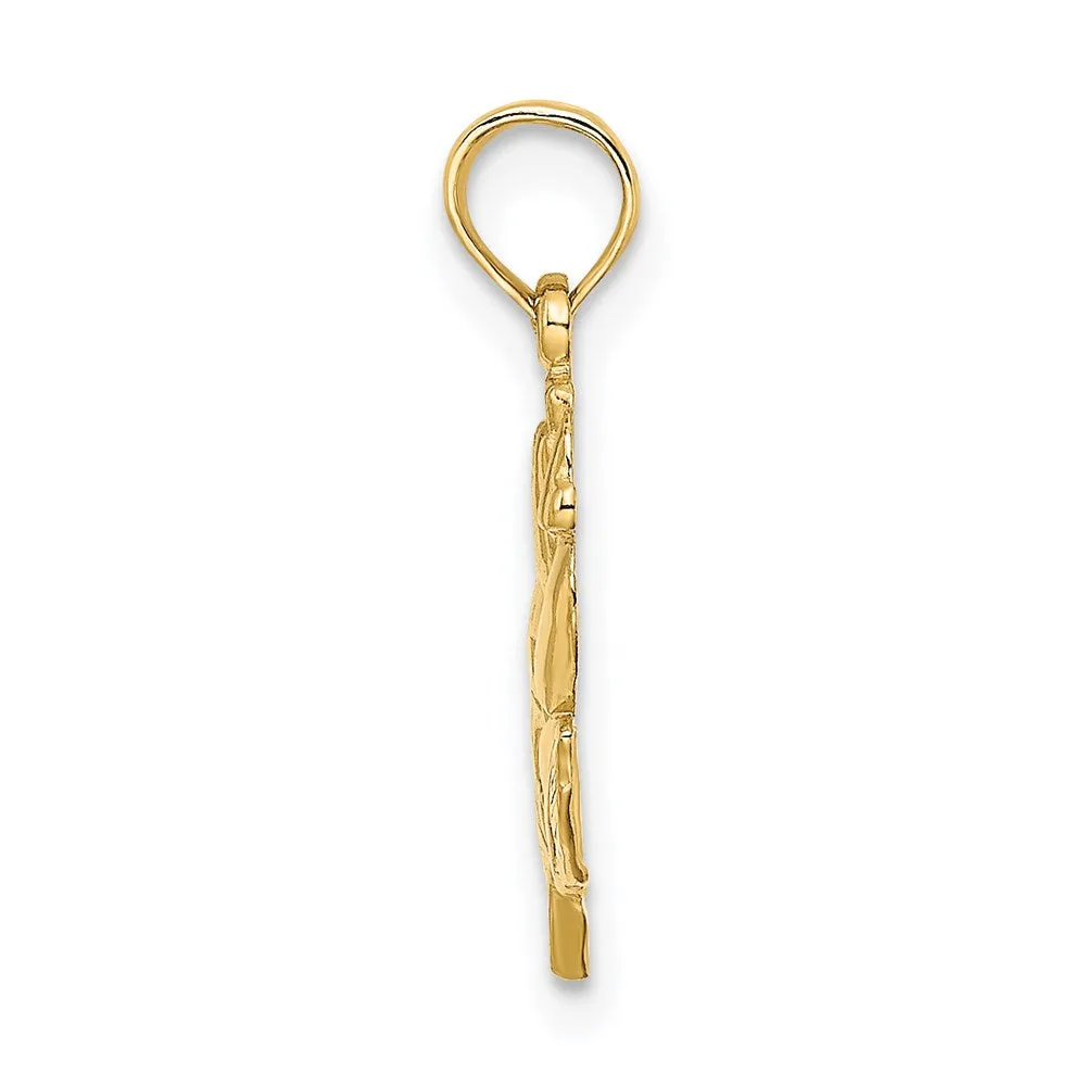 Gold Elegant Rose Charm Model-K7142