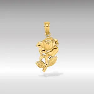 Gold Elegant Rose Charm Model-K7142