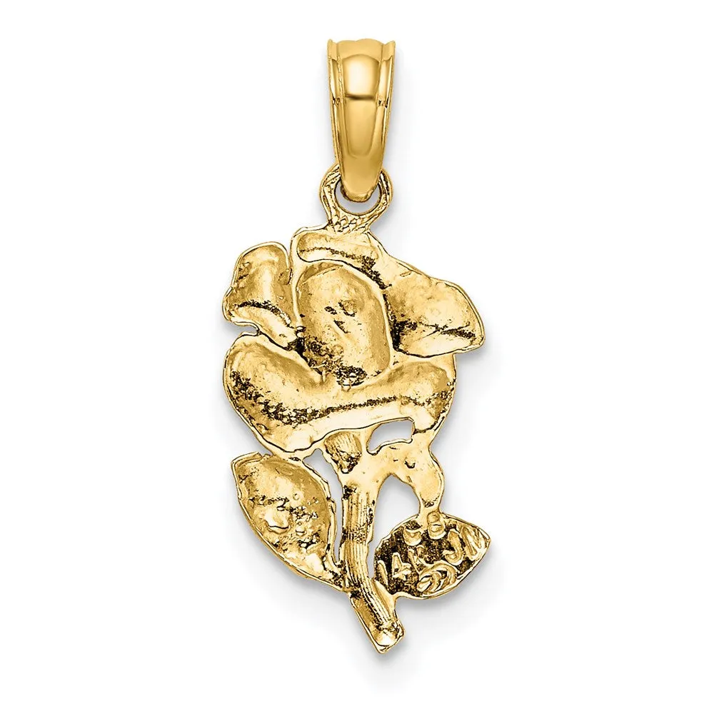 Gold Elegant Rose Charm Model-K7142