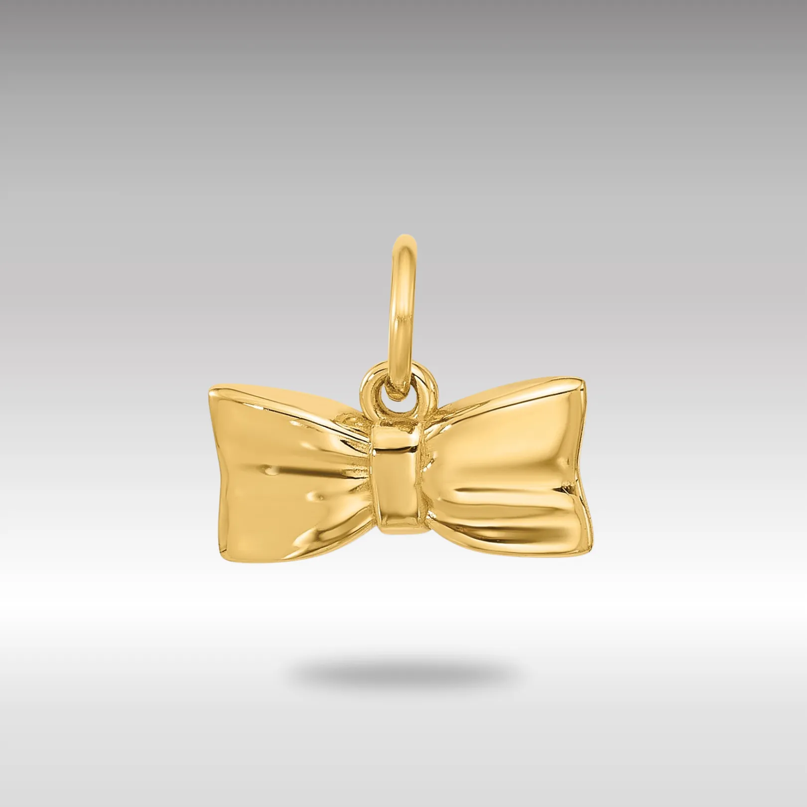 Gold Fancy Half Hair Bow Pendant Necklace Model-D5703