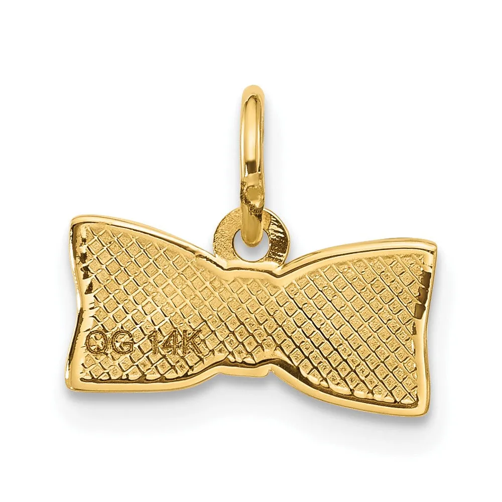 Gold Fancy Half Hair Bow Pendant Necklace Model-D5703