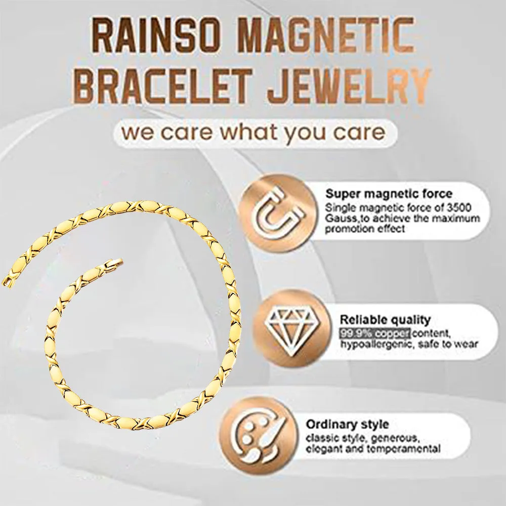Gold Necklaces Men's Magnetic Therapy Necklaces Magnetic Necklace ,19.7 inchs FK-C9