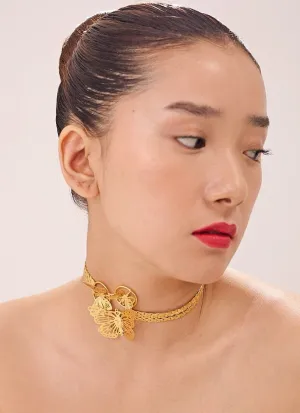 Gold Plated Butterflies Waldorf Necklace
