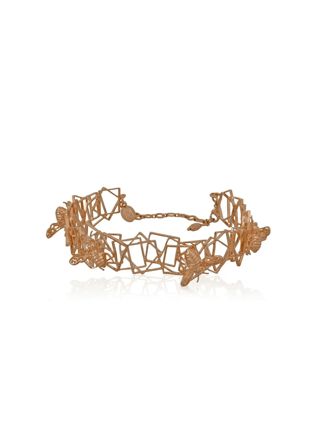 Gold Plated Cassie Bee Necklace