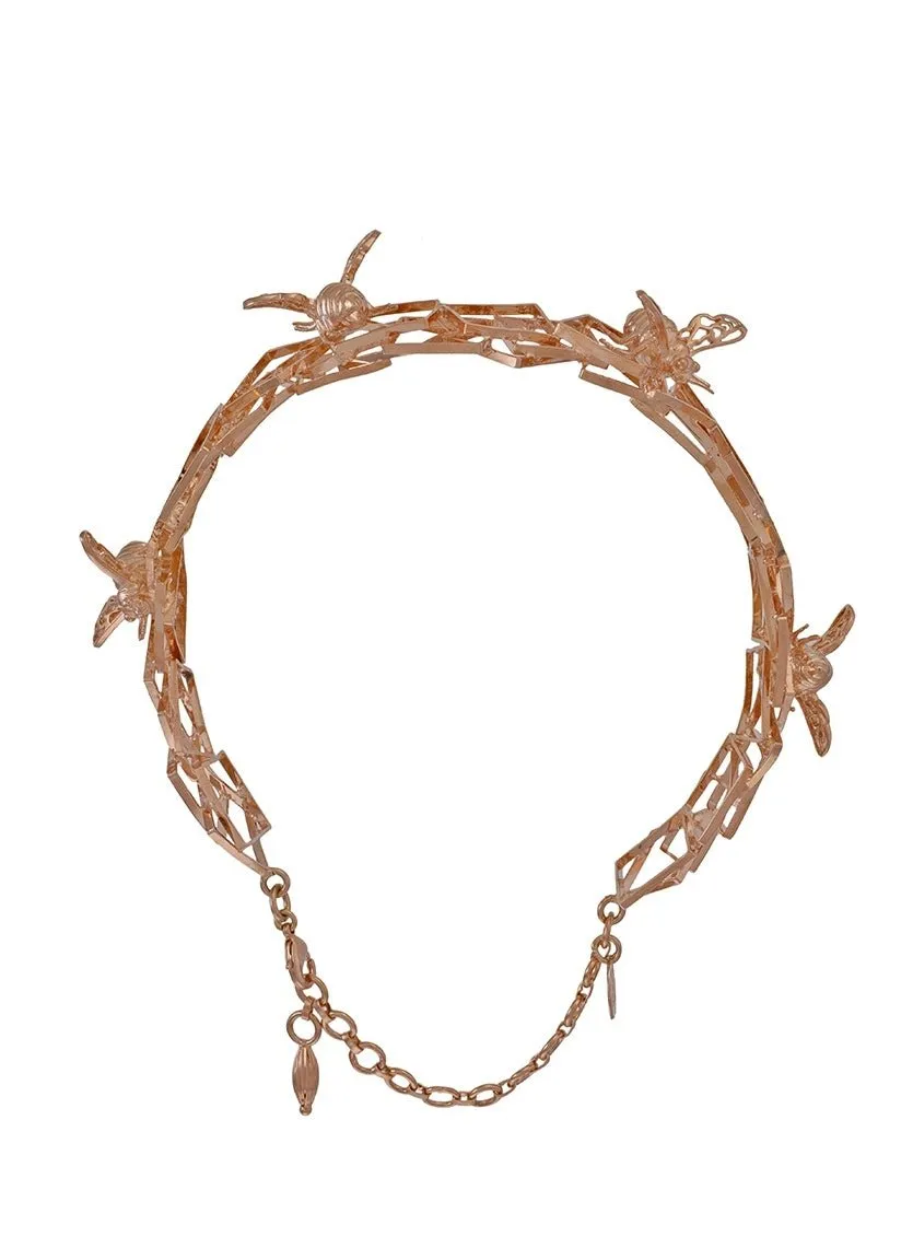 Gold Plated Cassie Bee Necklace