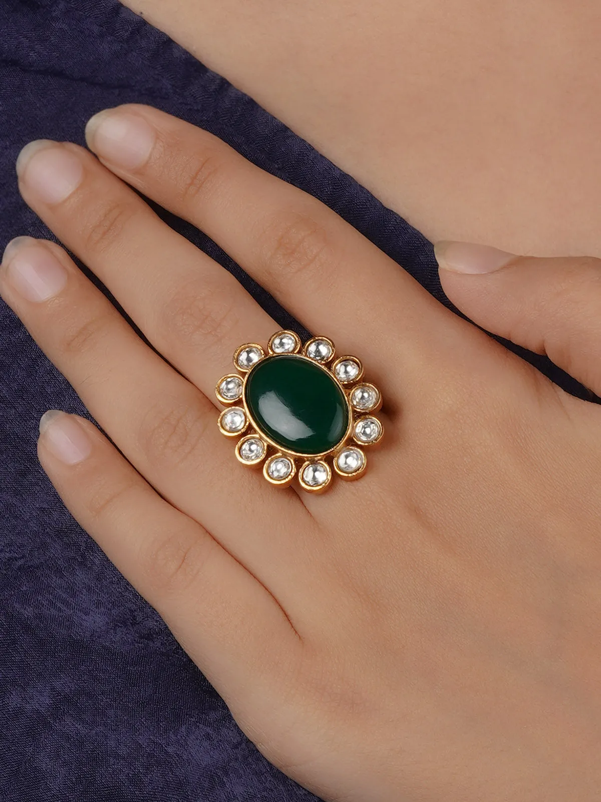 Gold Plated Contemporary Ring - CC-RNG9