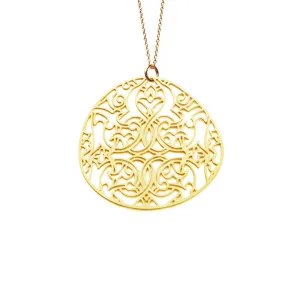 Gold Plated Pattern No. 4 Necklace