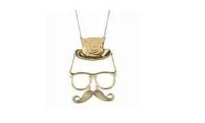 Gold Skull Pendant Necklace