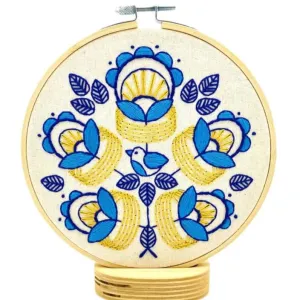 Golden Rings Embroidery Kit