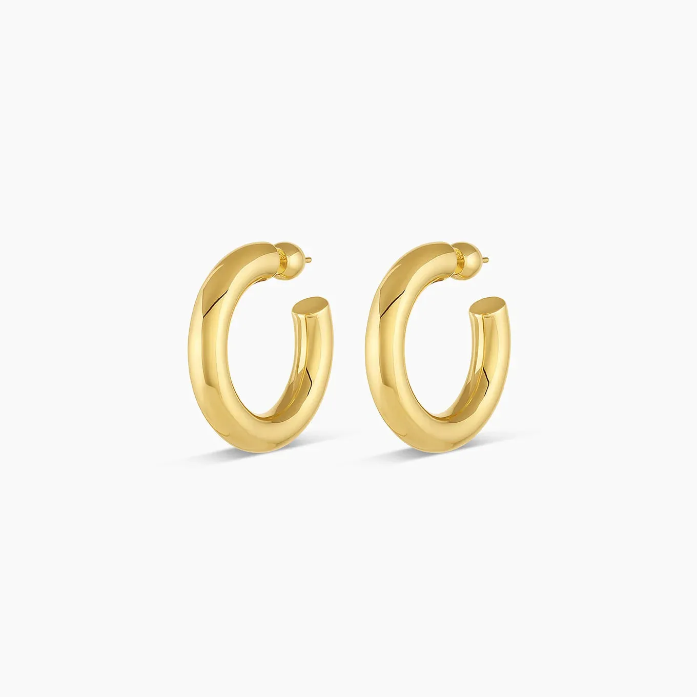 Gorjana Lou Statement Hoops (gold)