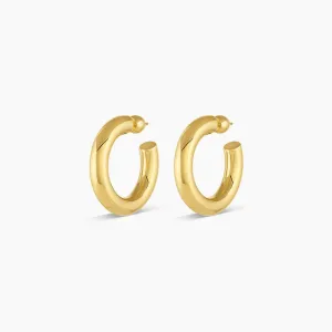 Gorjana Lou Statement Hoops (gold)