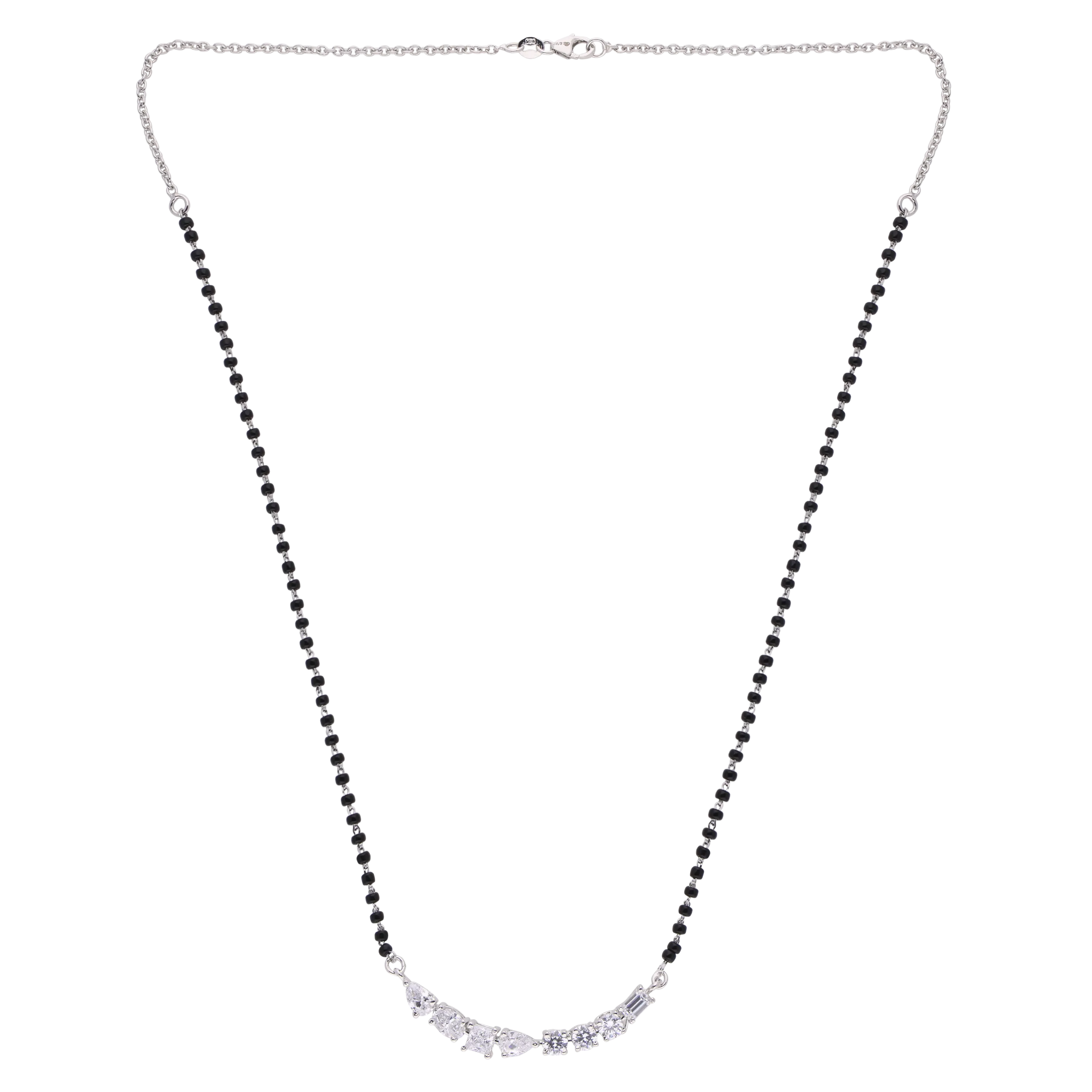 Graceful Crystal Vine Mangalsutra | SKU: 0021327889