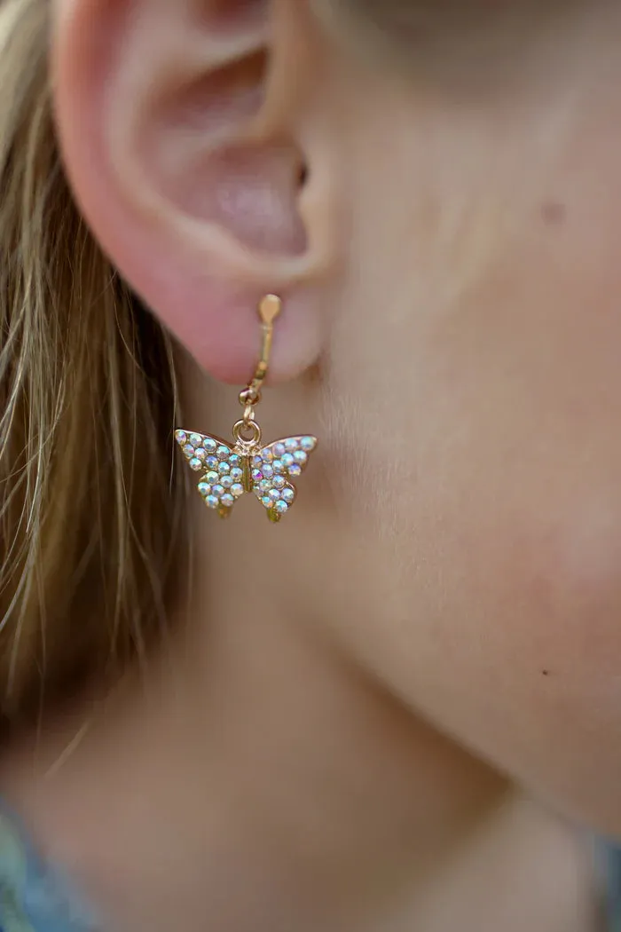 Great Pretenders Boutique Butterfly Clip On Earrings