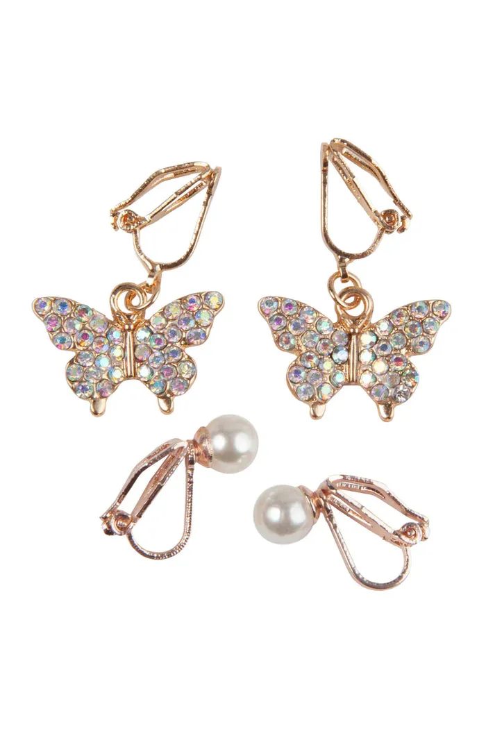 Great Pretenders Boutique Butterfly Clip On Earrings