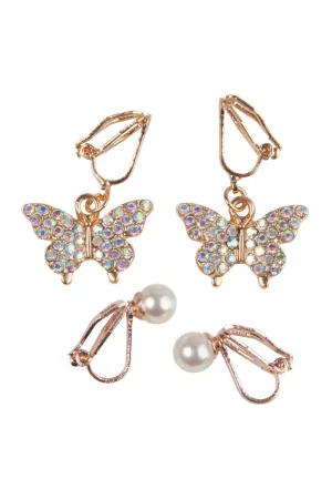 Great Pretenders Boutique Butterfly Clip On Earrings