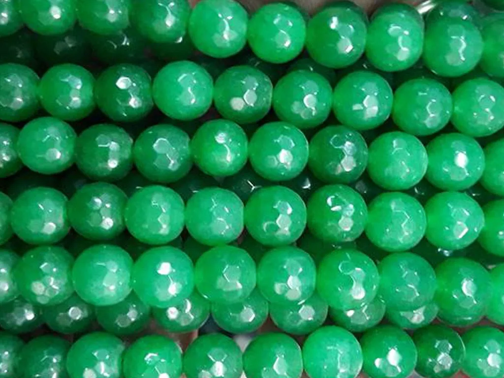 Green Circular 2 Agate Stones