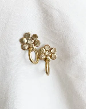 Hawkly Mini Blossom Earrings (Silver or Bronze)