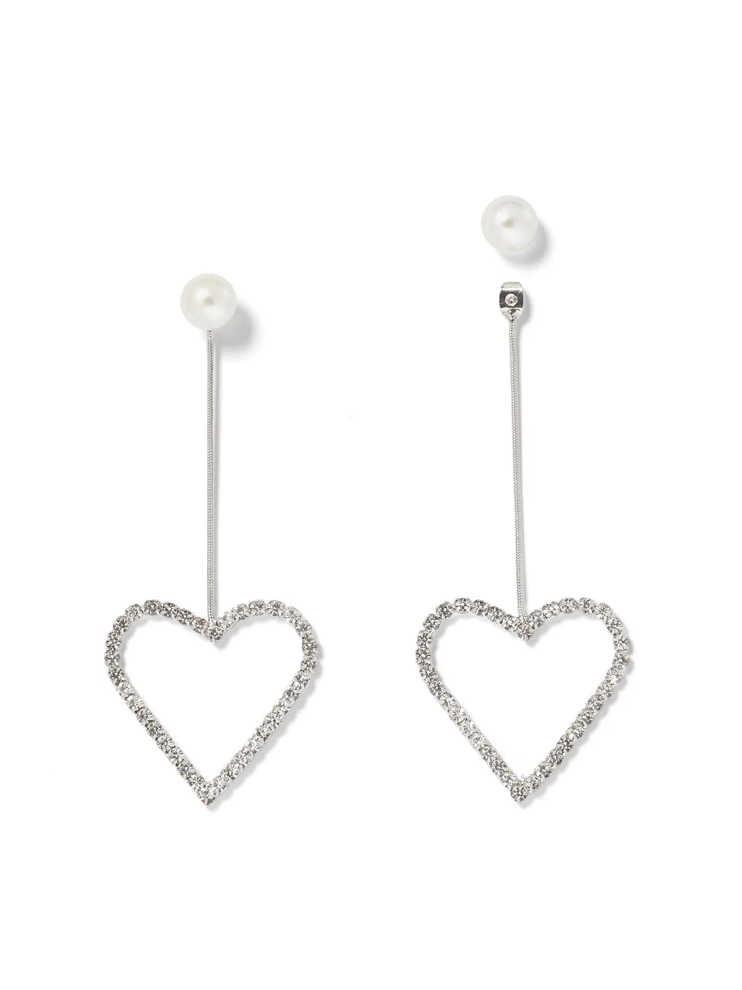 Heart Linear Drop Earring