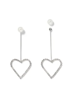 Heart Linear Drop Earring