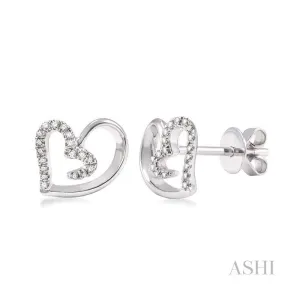 Heart Shape Diamond Fashion Earrings