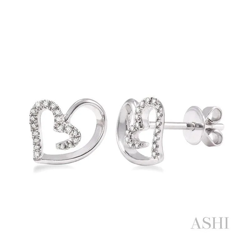 Heart Shape Diamond Fashion Earrings