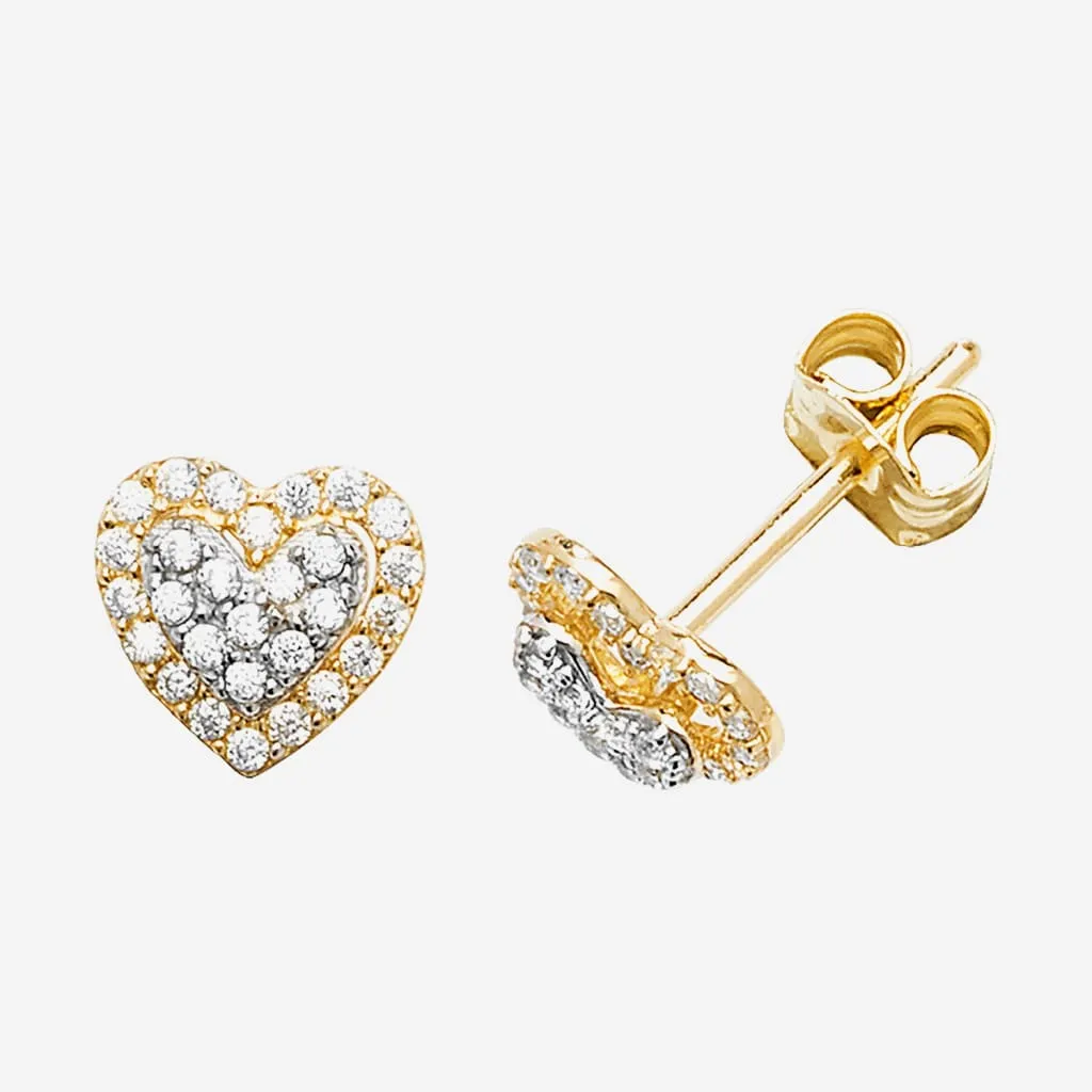 Hearts of Gold Earrings | 9ct Gold