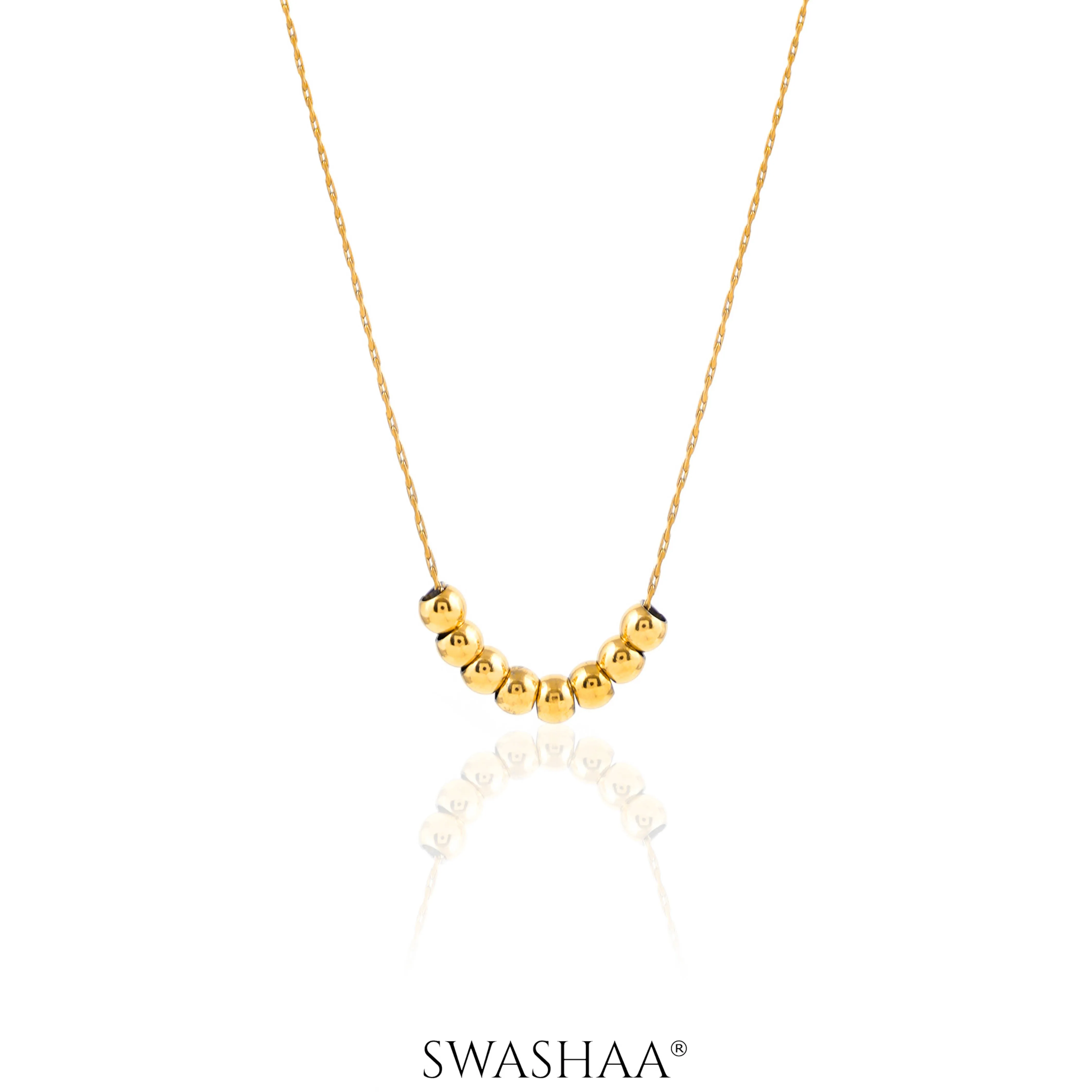 Henaa Beads 18K Gold Plated Necklace