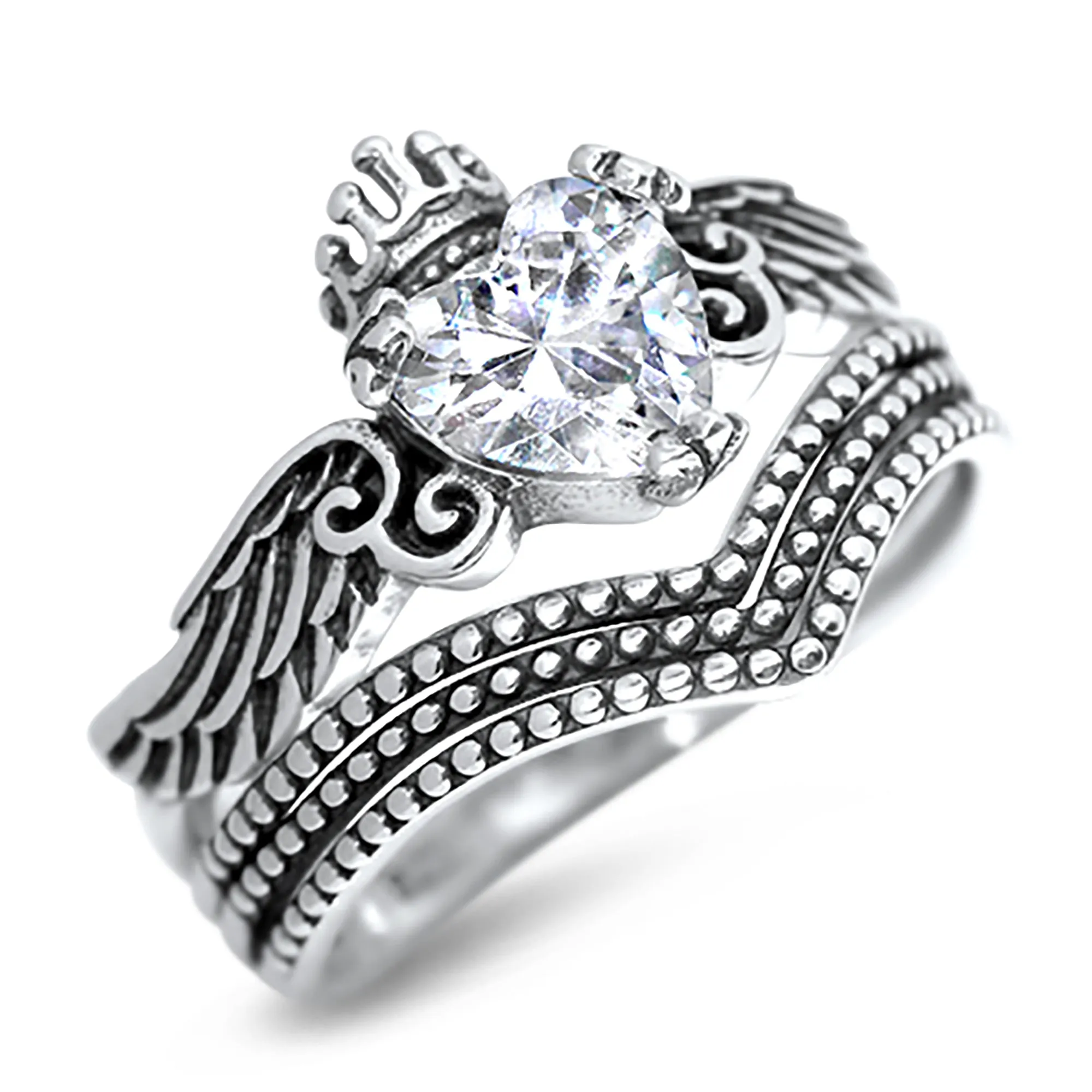 His & Hers TRIO wedding rings set