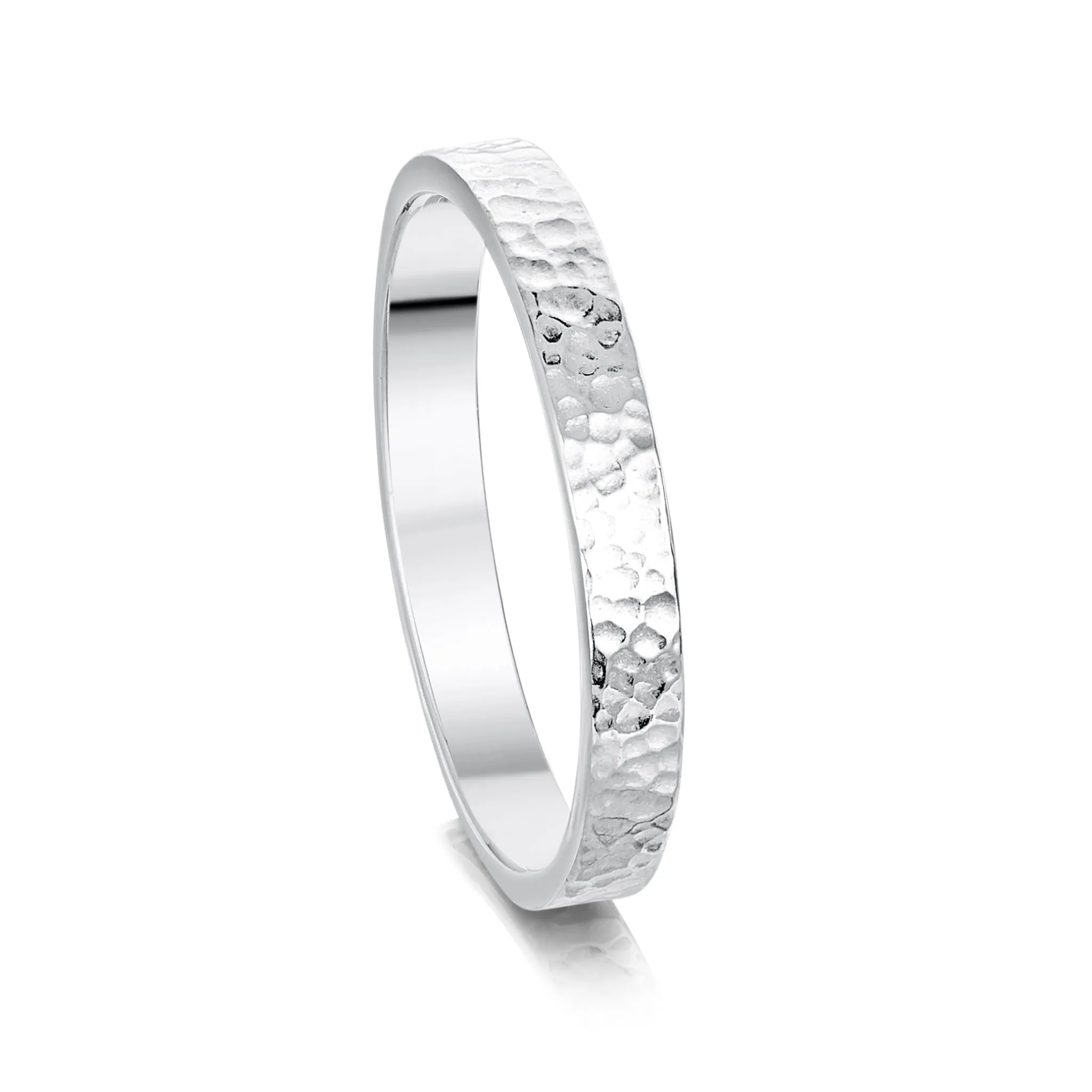 Honeycomb 3mm Textured Ring in Sterling Silver