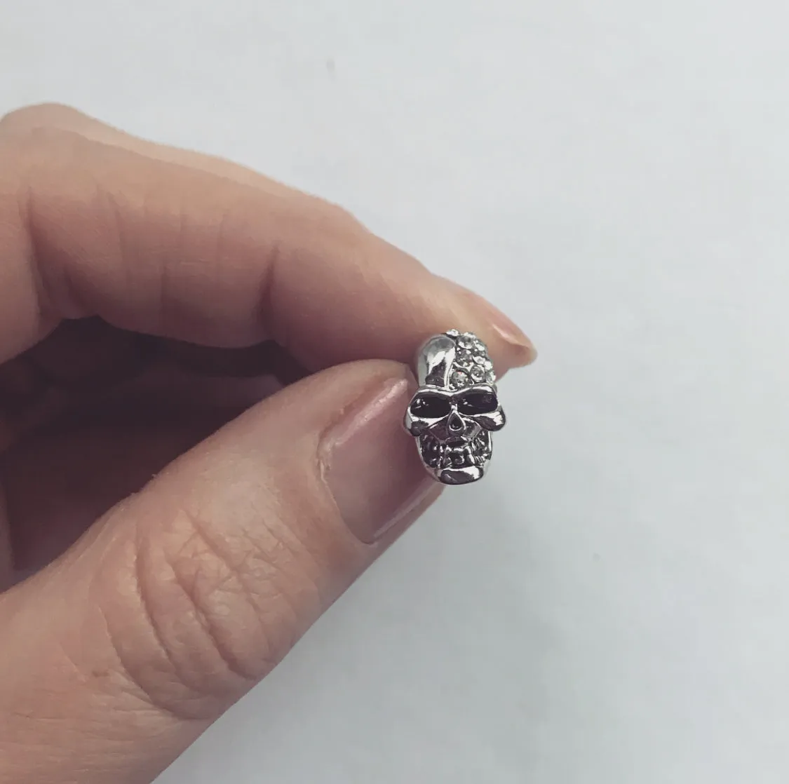 Island Crystal Skull Earrings