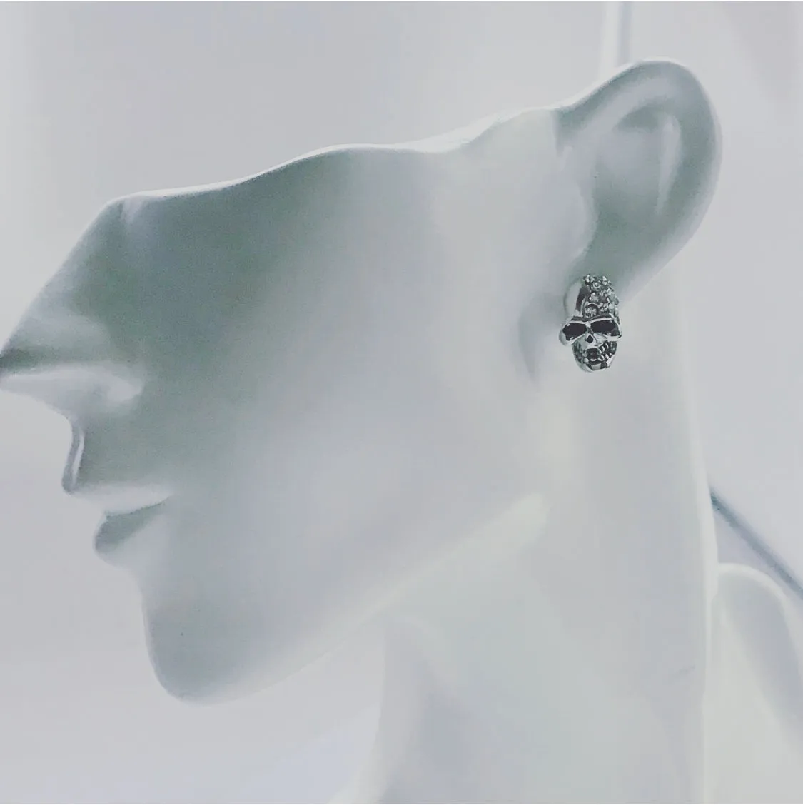 Island Crystal Skull Earrings