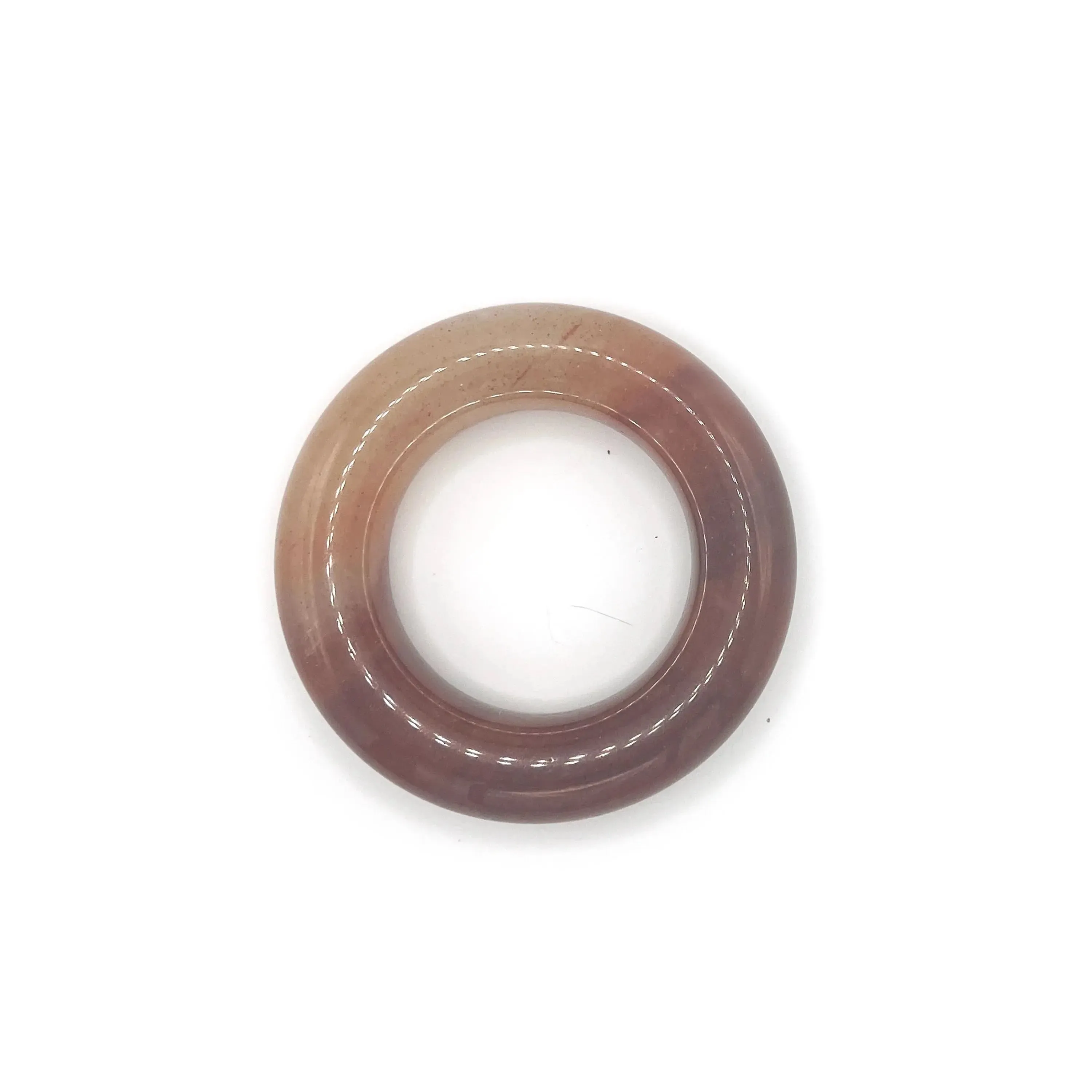 Jade Stone Bangle – Crimson Twilight in Mongolian Jade | Miruzi