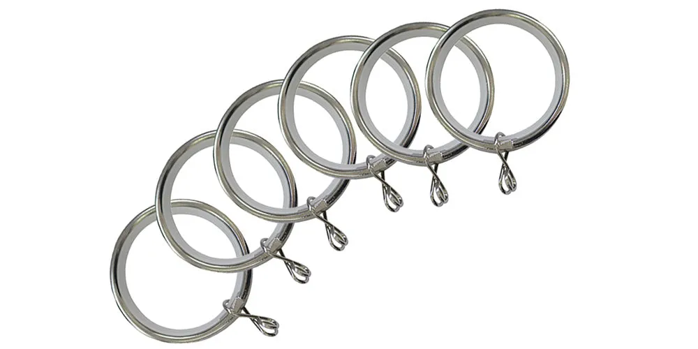 Jones Interiors Astra Chrome Extra Rings 28mm Pole