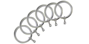 Jones Interiors Quartz Matt Nickel Extra Rings 28mm Pole