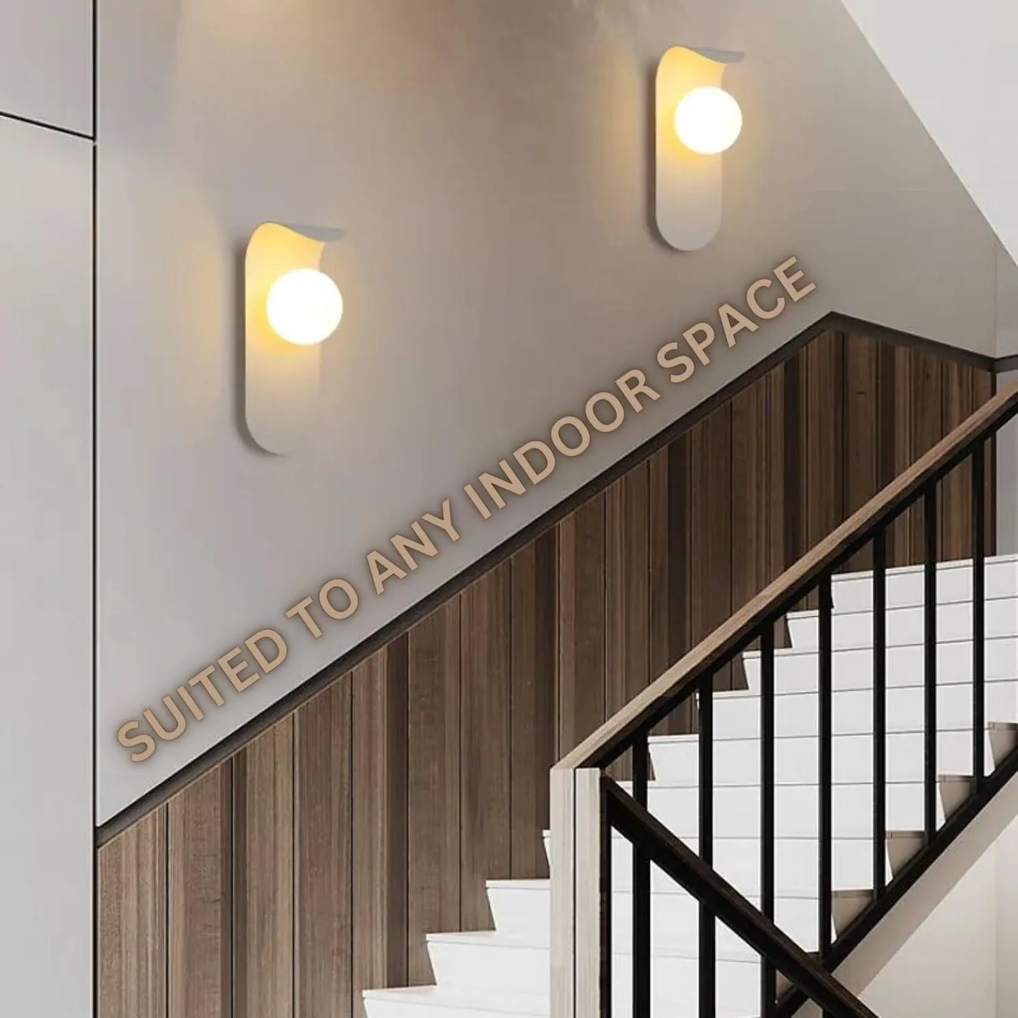 KARA Black and White Wall Light Sconce