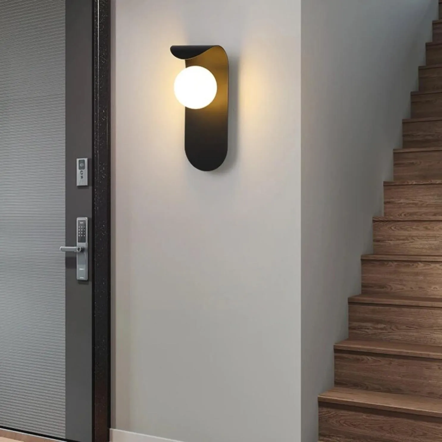 KARA Black and White Wall Light Sconce