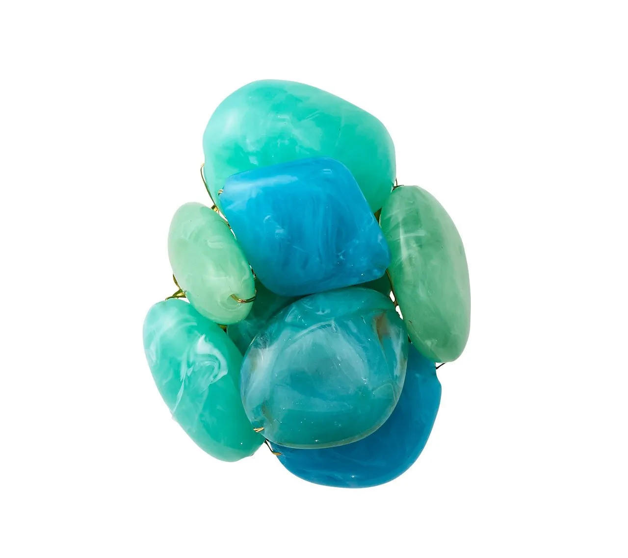 Kim Seybert - Sea Stone Seafoam Napkin Ring -Set of 4