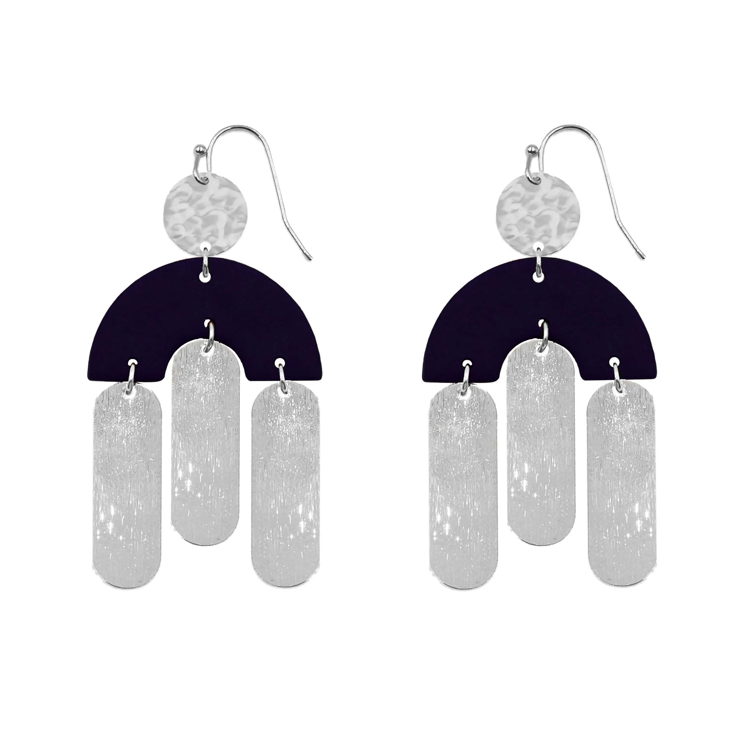 Kissa Collection - Silver Navy Earrings (Ambassador)