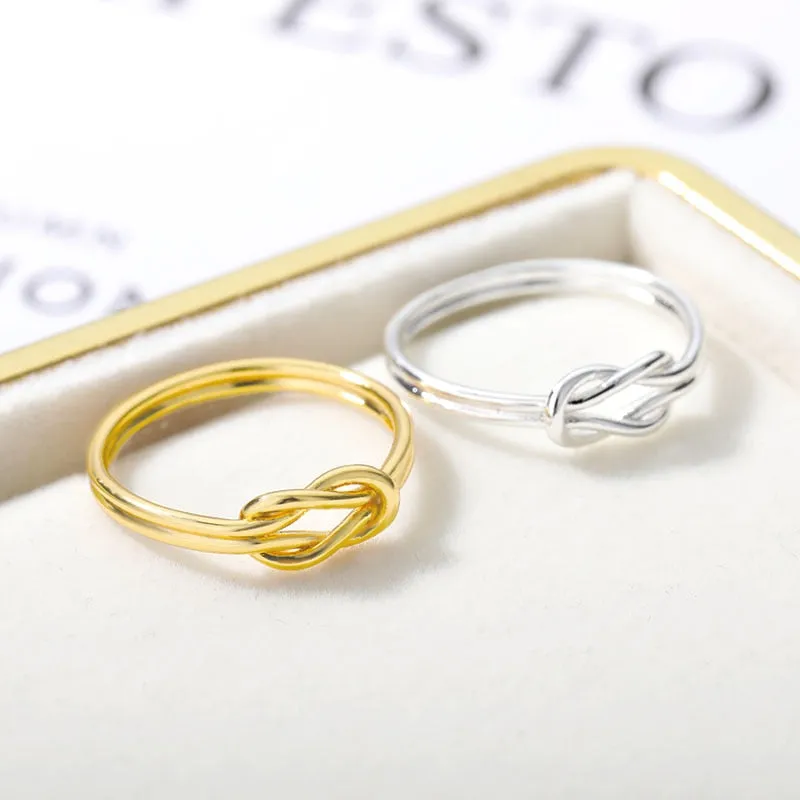 Knot Infinity Rings For Women and Girls