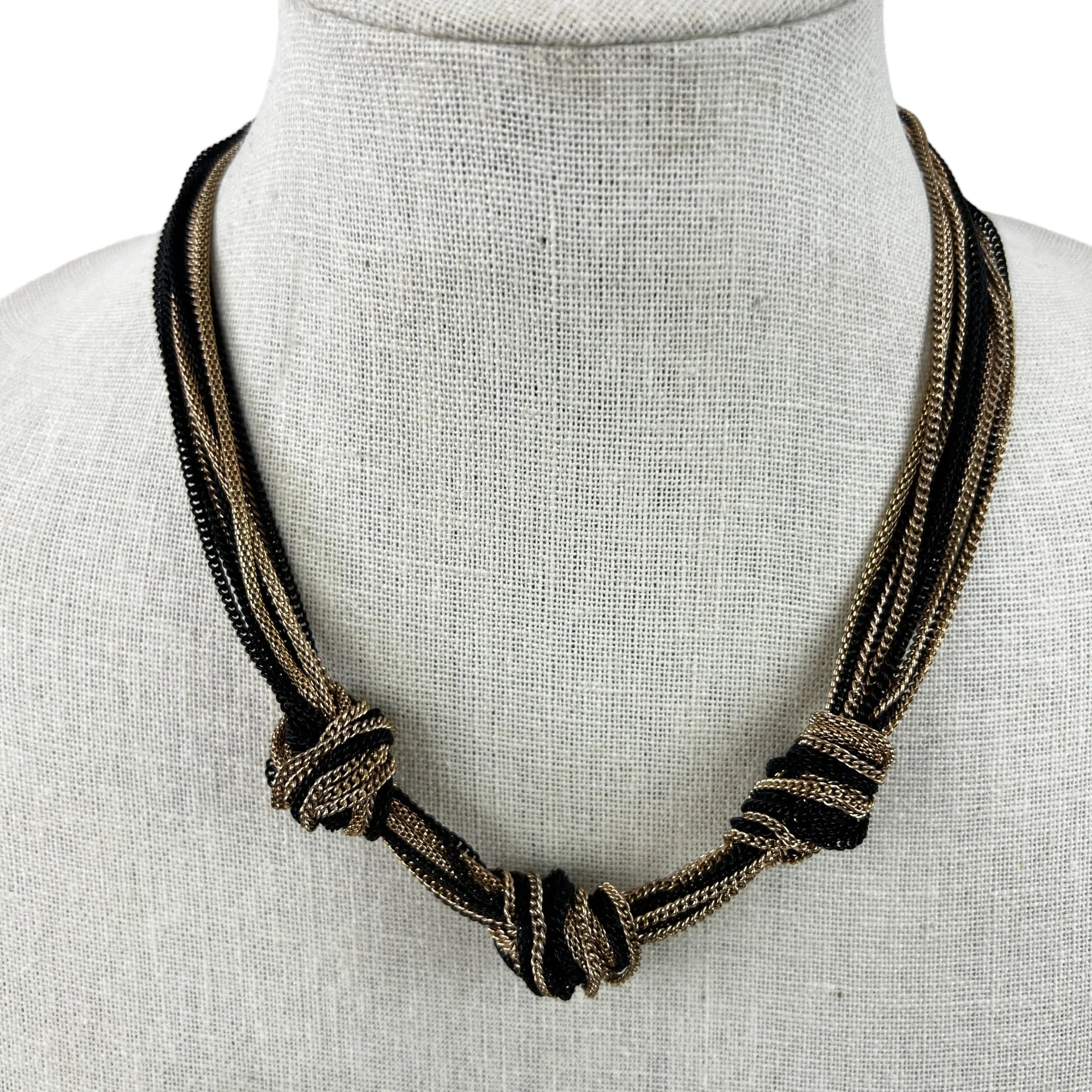 Knotted Chain Choker Necklace