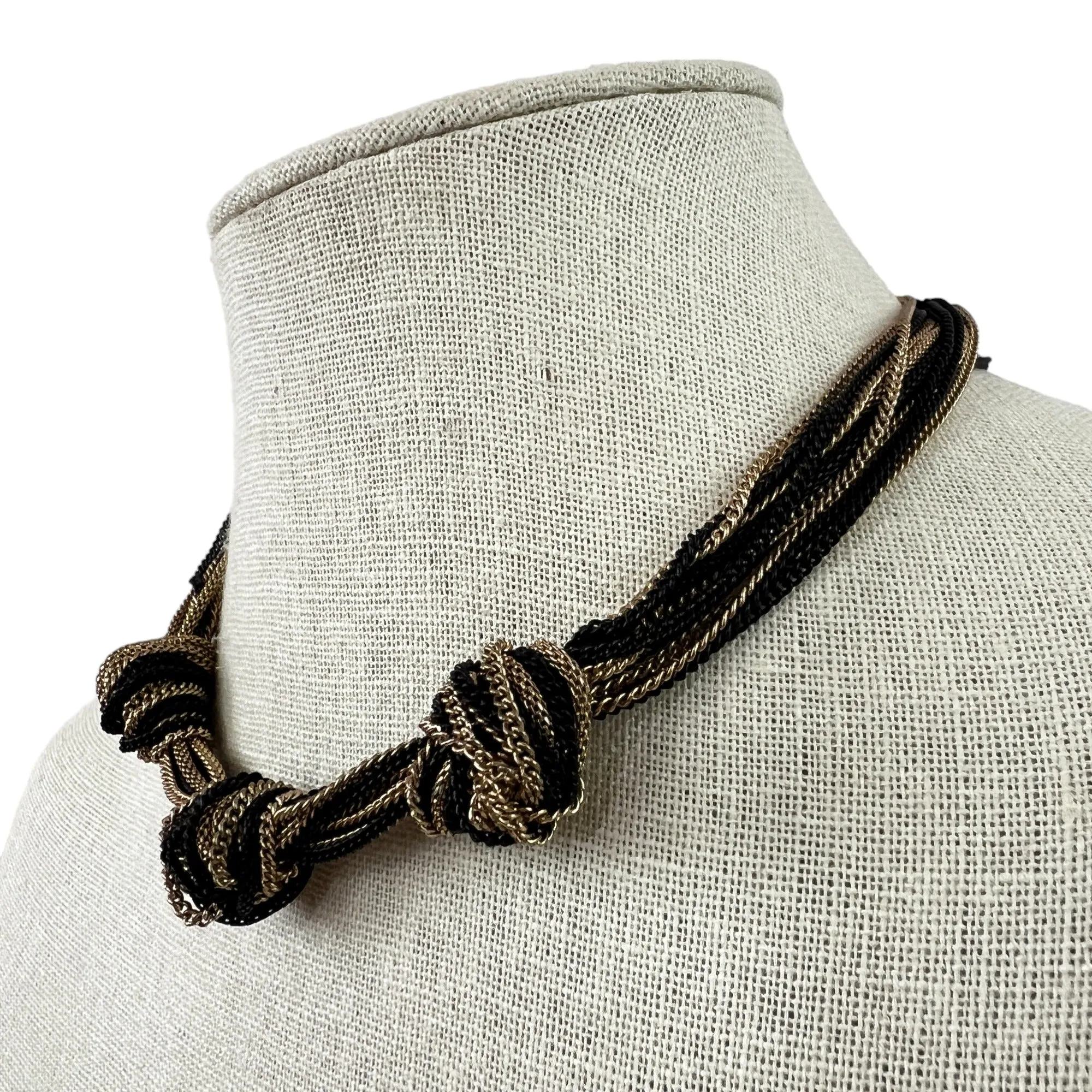 Knotted Chain Choker Necklace